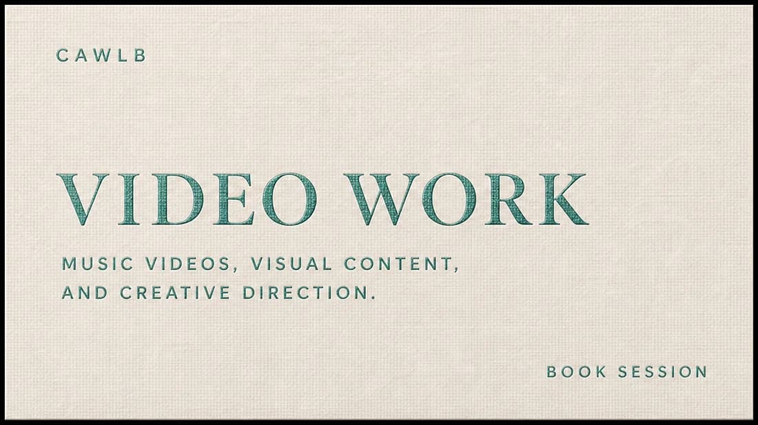 Video Work business card